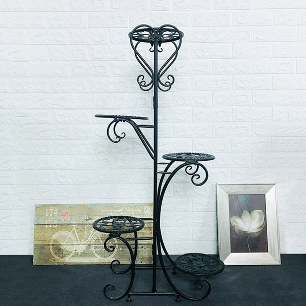 bloomsbury market metal plant stand for outdoor, 5-tier
